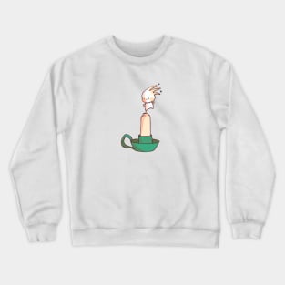 Candle with fire spirit Crewneck Sweatshirt